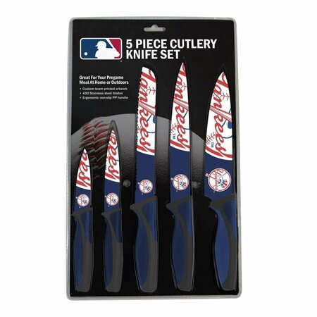 THE SPORTS VAULT New York Yankees Knife Set - Kitchen - 5 Pack TH51674